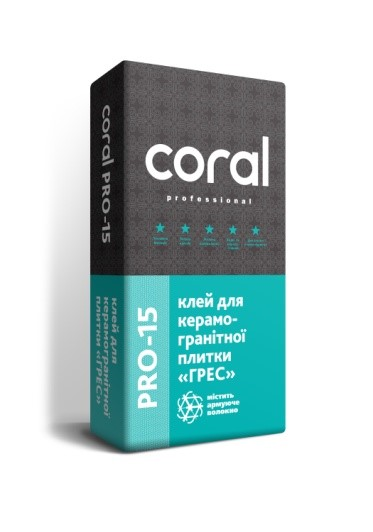 Клей для плитки Coral pro-15